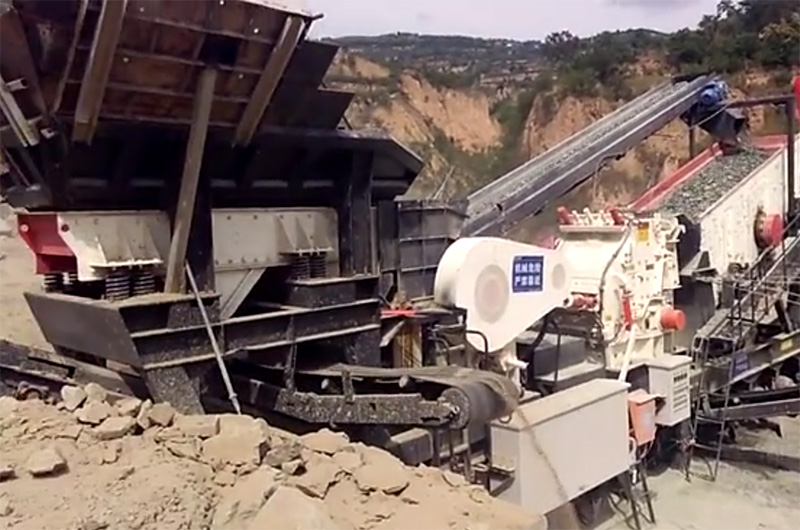 山西石料破碎移动站现场